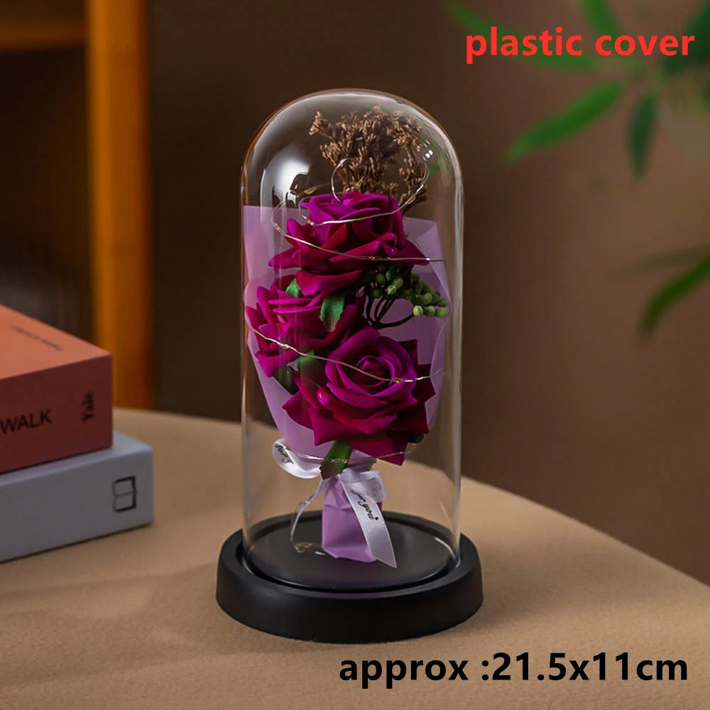 Yukona Galaxy Trio: Triple Eternal Rose LED Dome